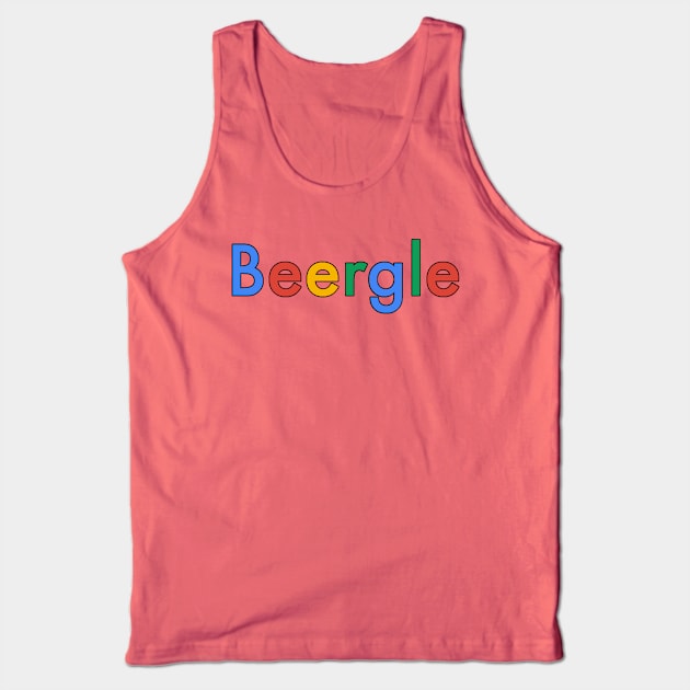 Beer Search Engein (Black Outline) Tank Top by PerzellBrewing